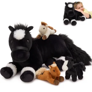 4 Pcs Horse Stuffed Animal Set